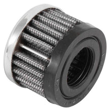 Load image into Gallery viewer, K&N Rubber Base Crankcase Vent Filter - Chrome 1in Flange ID x 2in OD x 1.5in Height