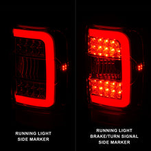 Load image into Gallery viewer, ANZO 2001-2011 Ford Ranger LED Tail Lights w/ Light Bar Chrome Housing Clear Lens