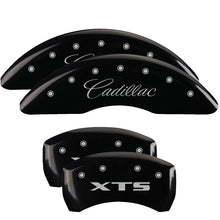 Load image into Gallery viewer, MGP 4 Caliper Covers Engraved Front & Rear GMC Black finish silver ch