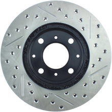 Load image into Gallery viewer, StopTech 96-00 Honda Civic DX/HX Coupe/90-00 Civic DX/LX Sedan Slotted & Drilled Right Front Rotor