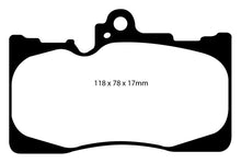 Load image into Gallery viewer, EBC 07-08 Lexus GS350 3.5 RWD Redstuff Front Brake Pads