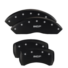 Load image into Gallery viewer, MGP 4 Caliper Covers Engraved Front & Rear Volt Red finish silver ch