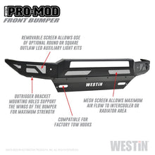 Load image into Gallery viewer, Westin 16-19 Chevy/GMC Silverado/Sierra 1500 Pro-Mod Front Bumper