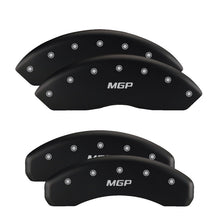 Load image into Gallery viewer, MGP 4 Caliper Covers Engraved Front & Rear Bowtie Red finish silver ch