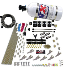 Load image into Gallery viewer, Nitrous Express STD Nozzle Nitrous Kit (200-500HP) Gas w/Dist Block & 4 Solenoids w/10lb Bottle