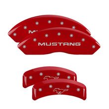 Load image into Gallery viewer, MGP 4 Caliper Covers Engraved Front & Rear MGP Red finish silver ch