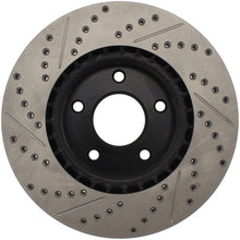 Load image into Gallery viewer, StopTech 1/02-05 Infiniti G35 (alloy disc) / 6/02-05 Nissan 350Z Slotted & Drilled Right Front Rotor