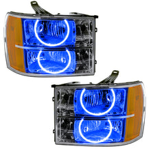 Load image into Gallery viewer, Oracle Lighting 07-13 GMC Sierra Pre-Assembled LED Halo Headlights - (Round Ring Design) -Blue