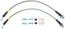 Load image into Gallery viewer, StopTech 94-02 Ford Mustang (Exc Cobra) / 03-04 Mustang Base & GT Stainless Steel Front Brake Lines