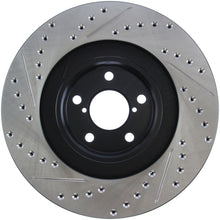 Load image into Gallery viewer, StopTech 02-10 Subaru WRX Slotted & Drilled Left Front Rotor (exc. STi)