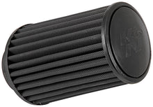 Load image into Gallery viewer, K&N Universal Round Clamp-On Air Filter 3.5in ID 9.5in Height 6in Base OD 5.25 Top OD