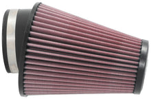 Load image into Gallery viewer, K&N Universal Clamp-On Air Filter 3-1/2in 10 Degree Flange 5-3/4in B 4-1/2in x 3-1/4in T 7in H