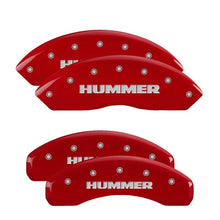 Load image into Gallery viewer, MGP 4 Caliper Covers Engraved Front & Rear MGP Red finish silver ch