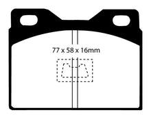 Load image into Gallery viewer, EBC 76-85 Porsche 924 2.0 Redstuff Front Brake Pads
