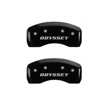 Load image into Gallery viewer, MGP 4 Caliper Covers Engraved Front Honda Engraved Rear Odyssey Black finish silver ch
