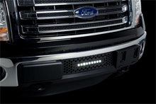 Load image into Gallery viewer, Putco 11-14 Ford F-150 EcoBoost SS Black Punch Bumper Grille Insert w/ 10in Luminix Light Bar
