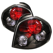 Load image into Gallery viewer, Spyder Hyundai Santa Fe 01-06 (01-04 Model use 3 Bulbs only)Euro Tail Lights Blk ALT-YD-HYSF01-BK
