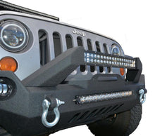 Load image into Gallery viewer, DV8 Offroad 07-18 Wrangler JK FS-17 Mid Length Steel Front Bumper w/ Fog Lights
