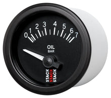 Load image into Gallery viewer, Autometer Stack 52mm 0-7 Bar M10 (M) Electric Oil Pressure Gauge - Black
