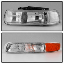 Load image into Gallery viewer, xTune Chevy Silverado 1500 99-02 OEM Style Headlights w/ Bumper Lights - Chrome HD-JH-CSIL99-OE-SET
