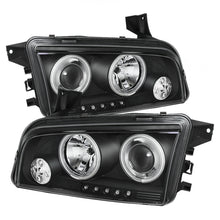 Load image into Gallery viewer, Spyder Dodge Charger 06-10 Projector Headlights Halogen Model CCFL Halo LED Blk PRO-YD-DCH05-CCFL-BK

