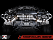 Load image into Gallery viewer, AWE Tuning 2020 Chevrolet Corvette (C8) Touring Edition Exhaust - Quad Chrome Silver Tips
