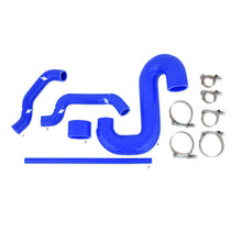 Load image into Gallery viewer, Mishimoto Subaru 02-07 WRX/04-07 STi Top-Mount Intercooler Kit - Powder Coated Black &amp; Blue Hoses
