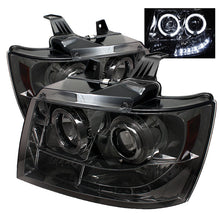 Load image into Gallery viewer, Spyder Chevy Suburban 1500 07-14 Projector Headlights LED Halo LED Smke PRO-YD-CSUB07-HL-SM
