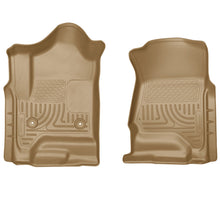 Load image into Gallery viewer, Husky Liners 14 Chevrolet Silverado 1500/GMC Sierra 1500 WeatherBeater Tan Front Floor Liners
