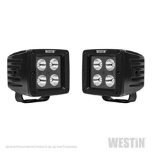 Load image into Gallery viewer, Westin HyperQ LED Auxiliary Lights 3in x 3in cube 20w Flood - Black
