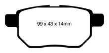 Load image into Gallery viewer, EBC 11+ Lexus CT200h 1.8 Hybrid Greenstuff Rear Brake Pads
