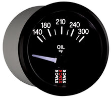 Load image into Gallery viewer, Autometer Stack 52mm 140-300 Deg F 1/8in NPTF Electric Oil Temp Gauge - Black
