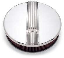 Load image into Gallery viewer, Edelbrock Air Cleaner Classic Series Round Aluminum Top Cloth Element 14In Dia X 3 9In Polished
