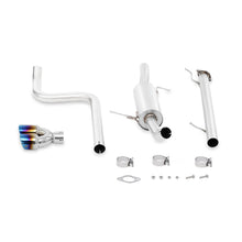 Load image into Gallery viewer, Mishimoto 14-16 Ford Fiesta ST 1.6L 2.5in Stainless Steel Cat-Back Exhaust w/ Burnt Ti Tips
