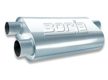 Load image into Gallery viewer, Borla Universal Oval Transverse Single 3in Inlet/2.5in Outlet 19in x 10.25in x 5.5in Turbo Muffler
