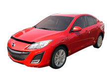 Load image into Gallery viewer, AVS 10-13 Mazda 3 (Grille Fascia Mount) Aeroskin Low Profile Acrylic Hood Shield - Smoke
