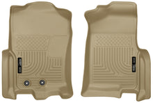 Load image into Gallery viewer, Husky Liners 2015 Ford Expedition/Lincoln Navigator WeatherBeater Front Tan Floor Liners
