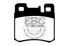 Load image into Gallery viewer, EBC 98-00 Mercedes-Benz E300 TD 3.0 TD Greenstuff Rear Brake Pads
