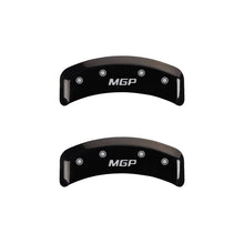 Load image into Gallery viewer, MGP 4 Caliper Covers Engraved Front &amp; Rear MGP Black finish silver ch
