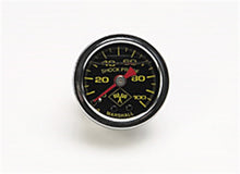 Load image into Gallery viewer, Russell Performance 100 psi fuel pressure gauge black face chrome case (Liquid-filled)
