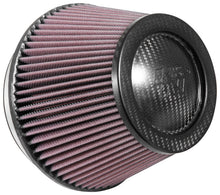 Load image into Gallery viewer, K&amp;N Universal CarbonFiber Filter 6in Flange / 7-1/2in OD-B / 5-1/8in OD-T / 5in H
