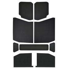 Load image into Gallery viewer, DEI 18-23 Jeep Wrangler JL 4-Door Boom Mat Headliner - 9 Piece - Black Leather Look
