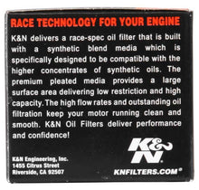 Load image into Gallery viewer, K&amp;N Oil Filter 1.625in OD x 2.063in H for 99-07 KTM 250/400/450/520/525/540/625/660/690 (2nd Filter)
