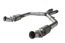 Load image into Gallery viewer, Kooks 05-10 Ford Mustang GT 4.6L 3V Auto/Manual 2 1/2in x 2 1/2in OEM Cat X Pipe Kooks HDR Req
