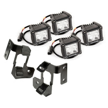 Load image into Gallery viewer, Rugged Ridge 07-18 Jeep Wrangler JK Black Dual Cube A-Pillar Light Mount Kit
