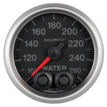 Load image into Gallery viewer, Autometer Elite 52mm 100-260 Degress F Water Temperature Peak and Warn Gauge w/ Electonic Control
