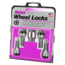 Load image into Gallery viewer, McGard Wheel Lock Bolt Set - 4pk. (Cone Seat) M14X1.25 / 17mm Hex / 27.3mm Shank Length - Black
