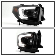 Load image into Gallery viewer, Spyder Toyota Tundra 2014-2016 Projector Headlights Light Bar DRL Black Smoke PRO-YD-TTU14-DRL-BSM
