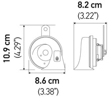 Load image into Gallery viewer, Hella 12V Twin Trumpet Horn Kit with Bracket - Toyota
