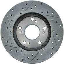 Load image into Gallery viewer, StopTech Select Sport 06-11 Honda Civic DX/EX/LX Slotted and Drilled Left Front Rotor
